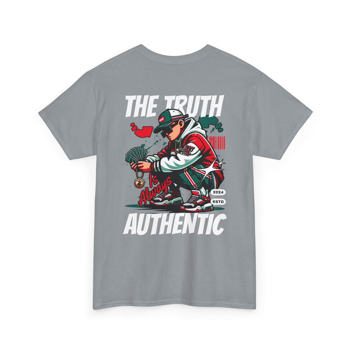 Authentic Truth Unisex Heavy Cotton Tee - Streetwear Graphic T-Shirt