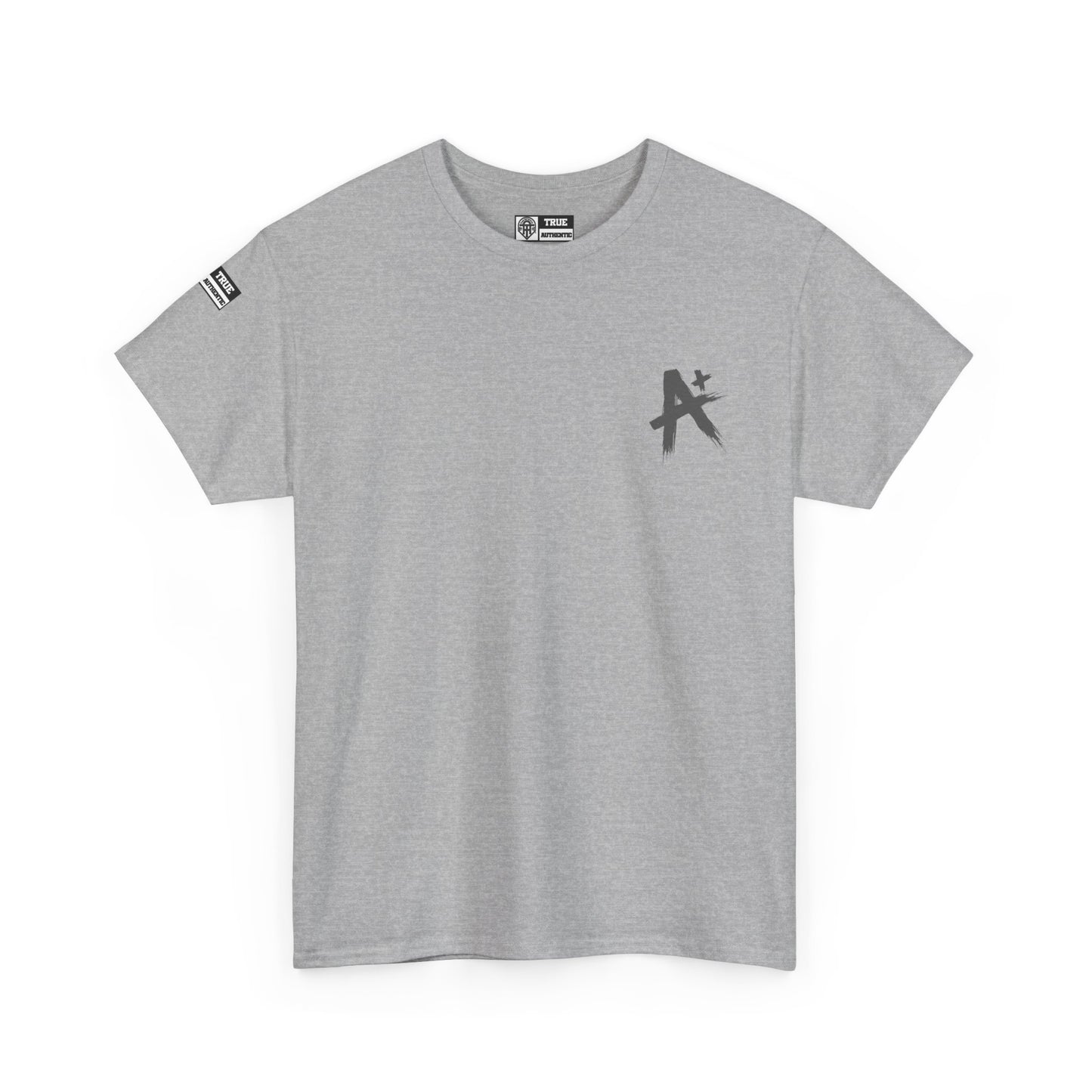 TRUE AUTHENTIC Unisex Heavy Cotton Tee – Stylish A+ Design for Everyday Wear