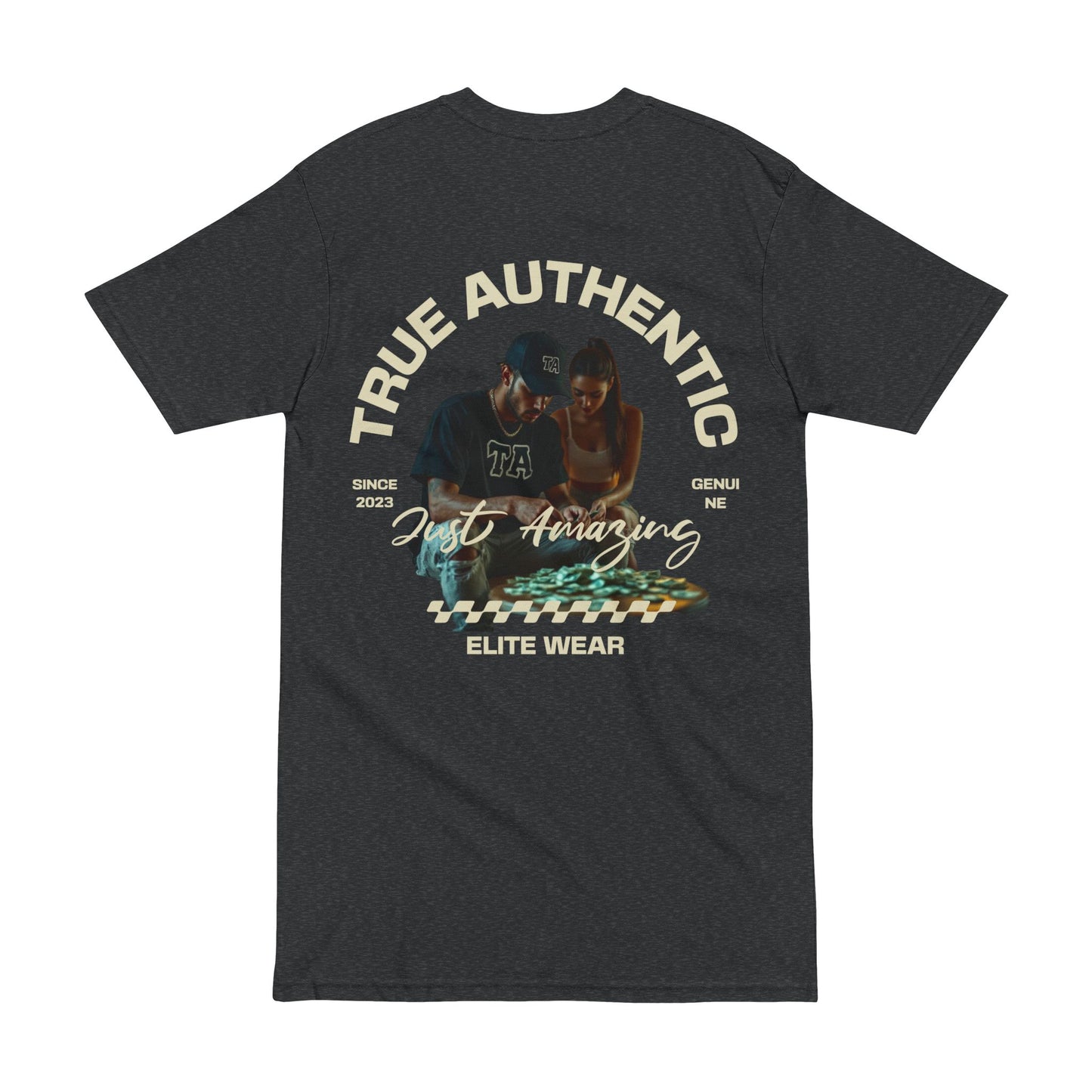 True Authentic 'Just Amazing' Tee for Casual Wear (Men’s Heavyweight Tee)