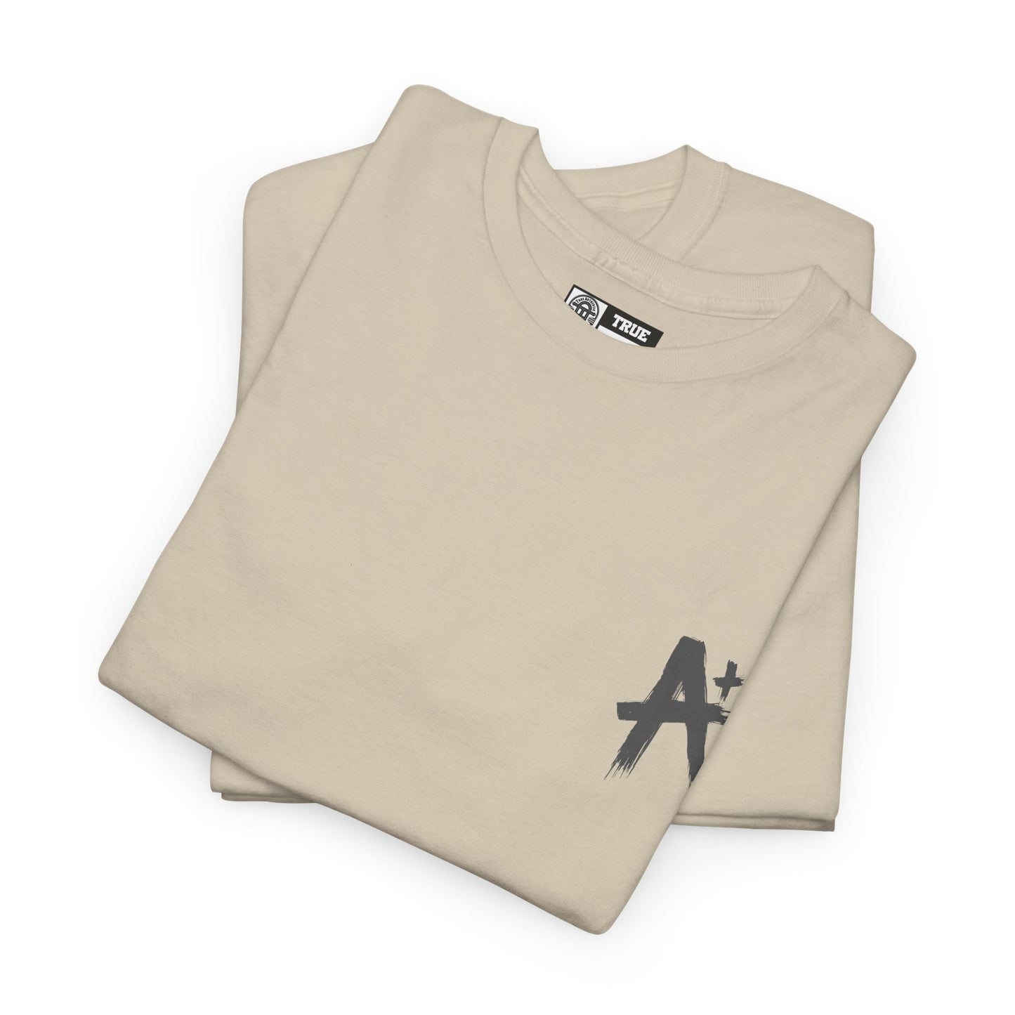 TRUE AUTHENTIC Unisex Heavy Cotton Tee – Stylish A+ Design for Everyday Wear