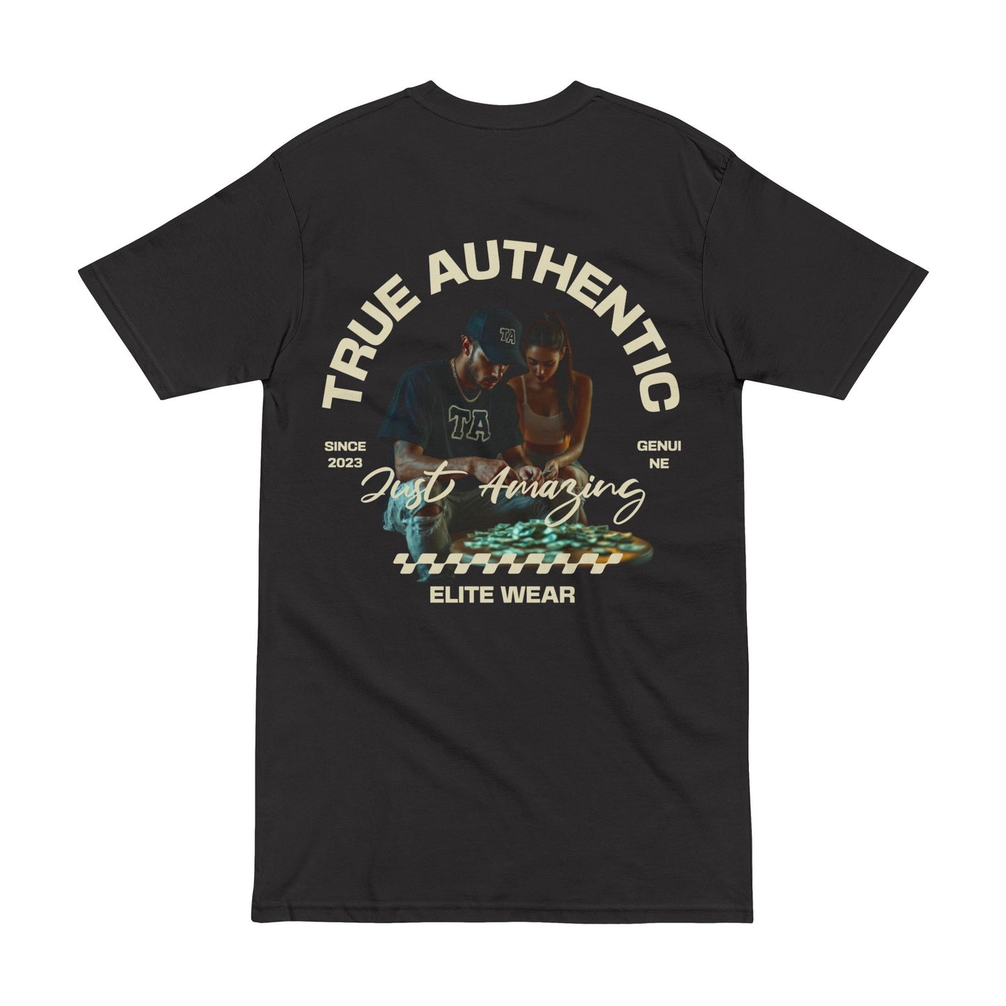 True Authentic 'Just Amazing' Tee for Casual Wear (Men’s Heavyweight Tee)