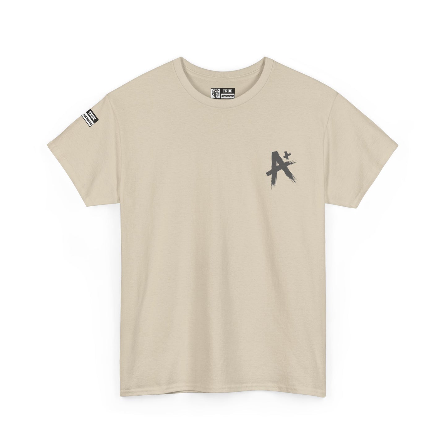 TRUE AUTHENTIC Unisex Heavy Cotton Tee – Stylish A+ Design for Everyday Wear