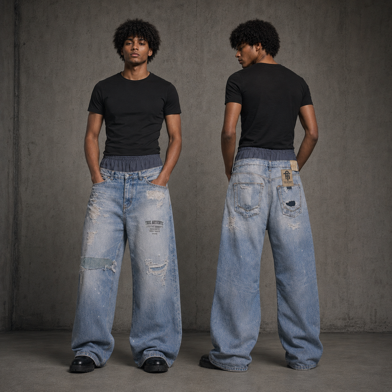 True Authentic Distressed Denim Collection