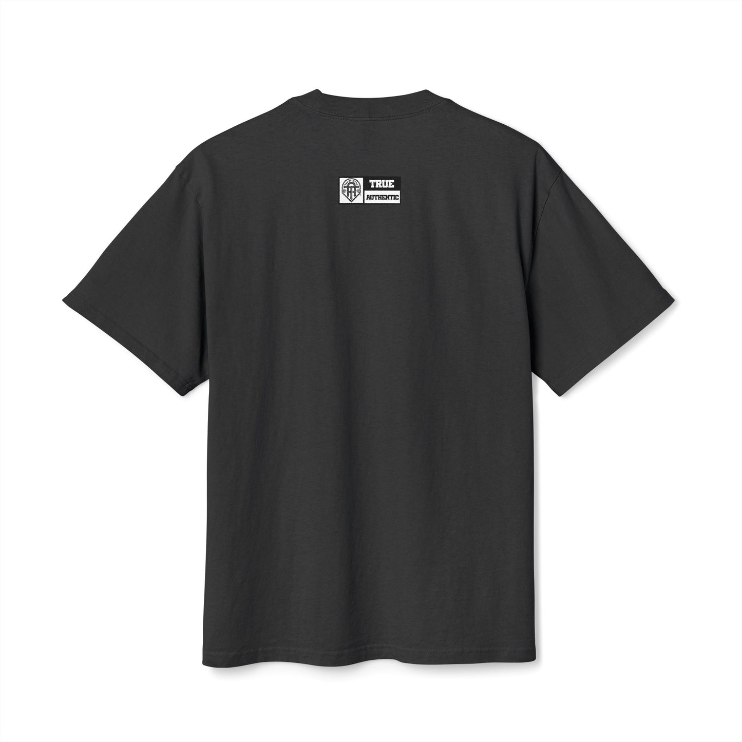 True Authentic Masked Angel Heavyweight Tee – Unisex Oversized Faded T-Shirt – Streetwear Relaxed Fit