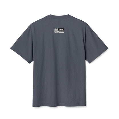 True Authentic Masked Angel Heavyweight Tee – Unisex Oversized Faded T-Shirt – Streetwear Relaxed Fit