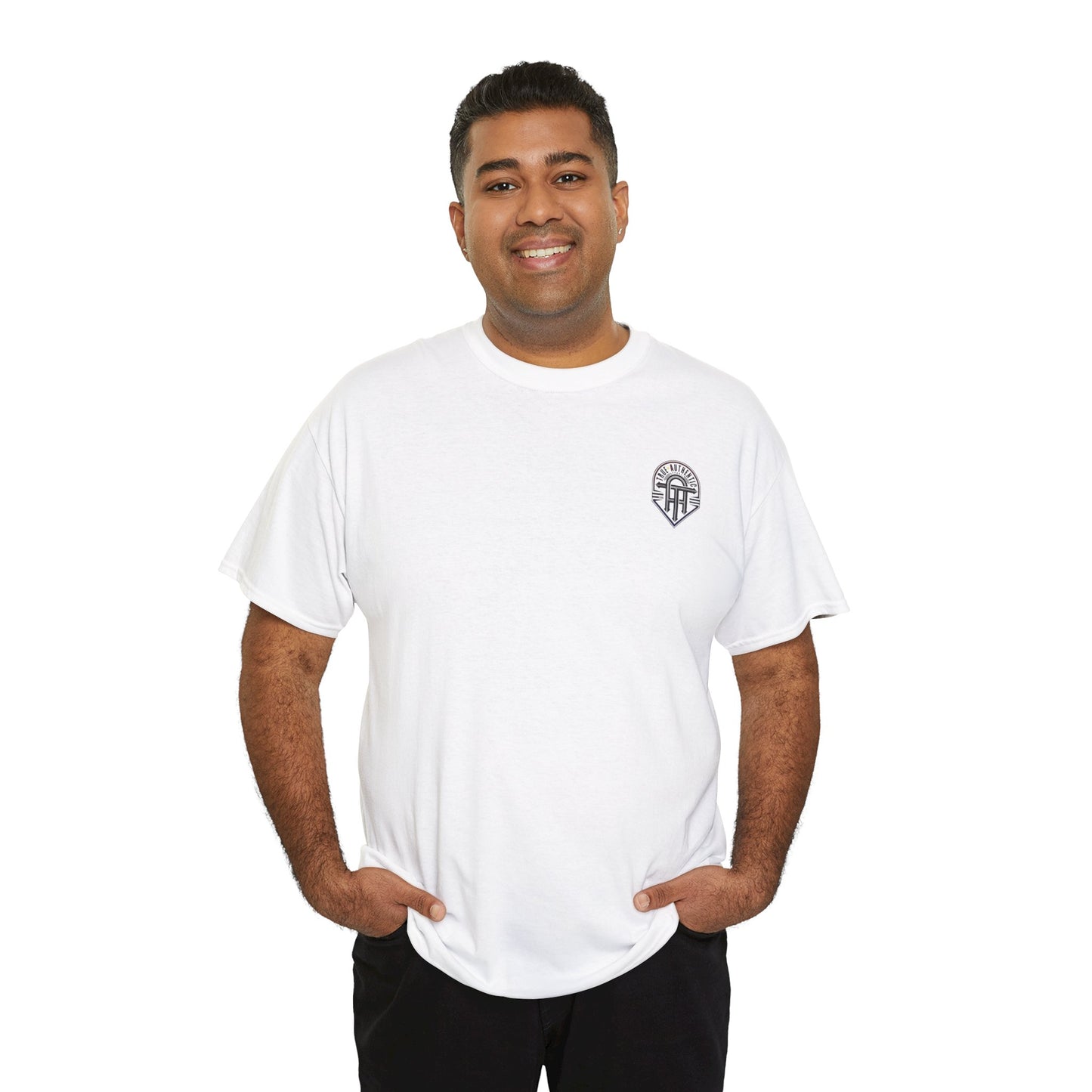 TRUE AUTHENTIC Logo Unisex Heavy Cotton Tee – Timeless Comfort with a Bold Graphic Statement