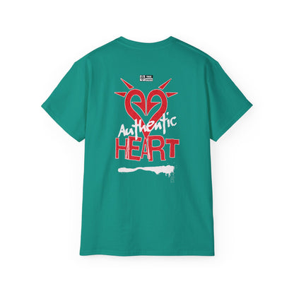 TRUE AUTHENTIC Authentic Heart Unisex Ultra Cotton Tee – Bold Graphic T-Shirt for Expressive Wear