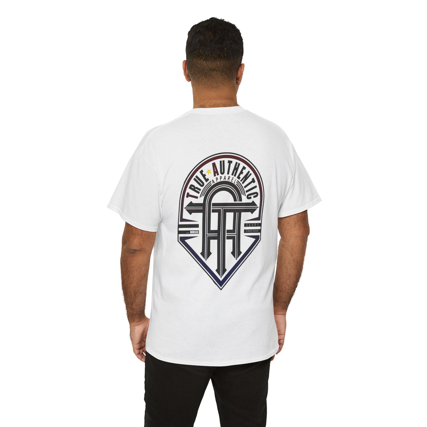 TRUE AUTHENTIC Logo Unisex Heavy Cotton Tee – Timeless Comfort with a Bold Graphic Statement