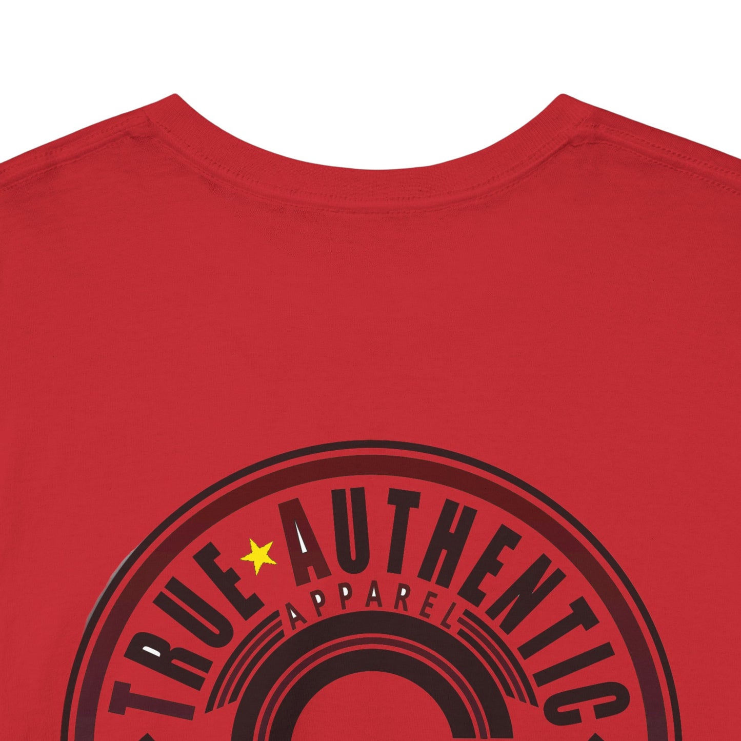 TRUE AUTHENTIC Logo Unisex Heavy Cotton Tee – Timeless Comfort with a Bold Graphic Statement