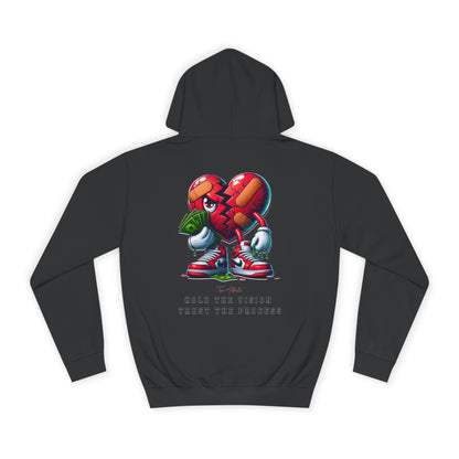 TRUE AUTHENTIC Inspirational Unisex College Hoodie - Hold the Vision, Trust the Process