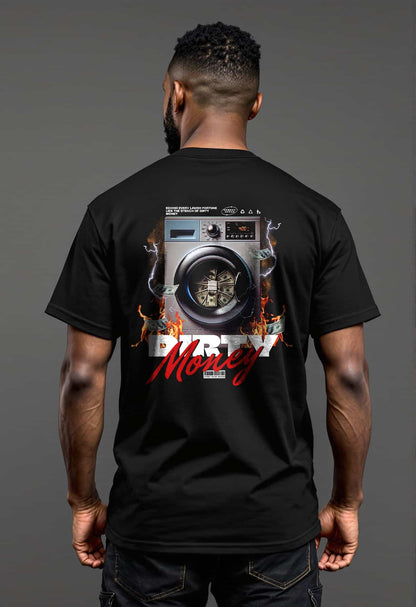 TRUE AUTHENTIC "Dirty Money" Men's Heavyweight T-Shirt – Bold Graphic Tee for Streetwear & Everyday Style
