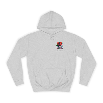 TRUE AUTHENTIC Inspirational Unisex College Hoodie - Hold the Vision, Trust the Process