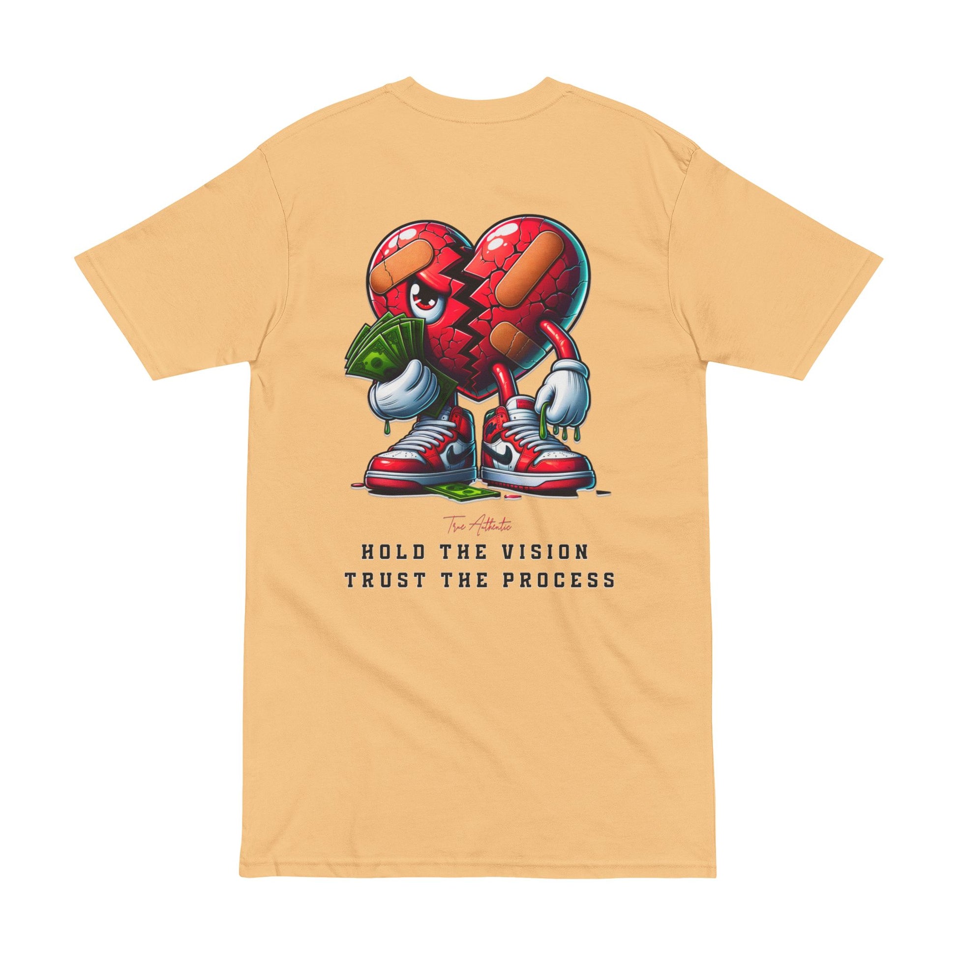 TRUE AUTHENTIC  "Hold the Vision, Trust the Process"Men's Heavyweight Tee - - True Authentic Apparel 