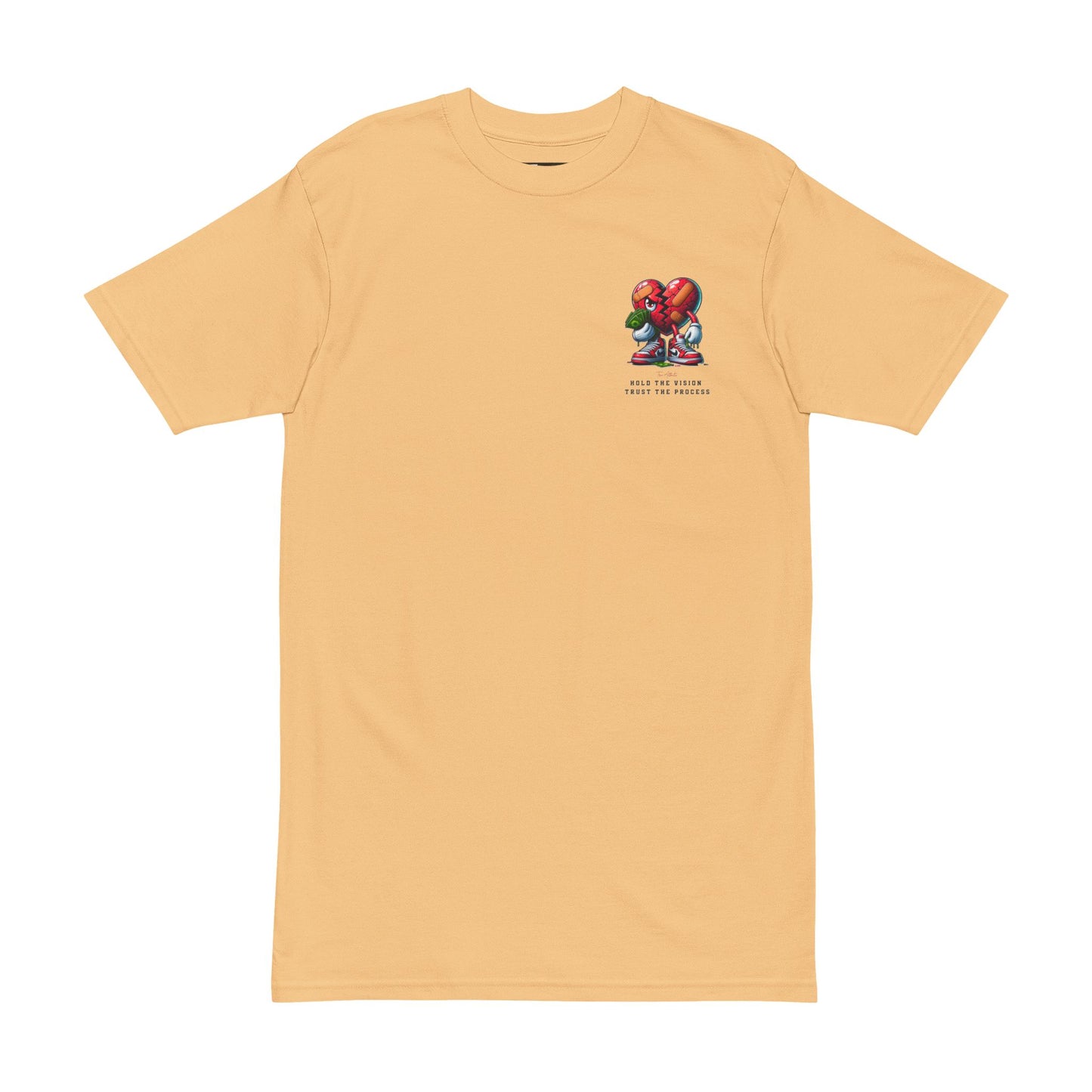 TRUE AUTHENTIC  "Hold the Vision, Trust the Process"Men's Heavyweight Tee - - True Authentic Apparel 