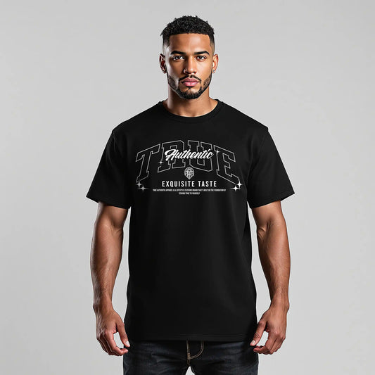 Authentic True Taste Unisex T-Shirt, Casual Wear, Trendy Graphic Tee