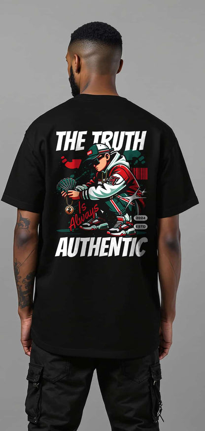 Authentic Truth Unisex Heavy Cotton Tee - Streetwear Graphic T-Shirt