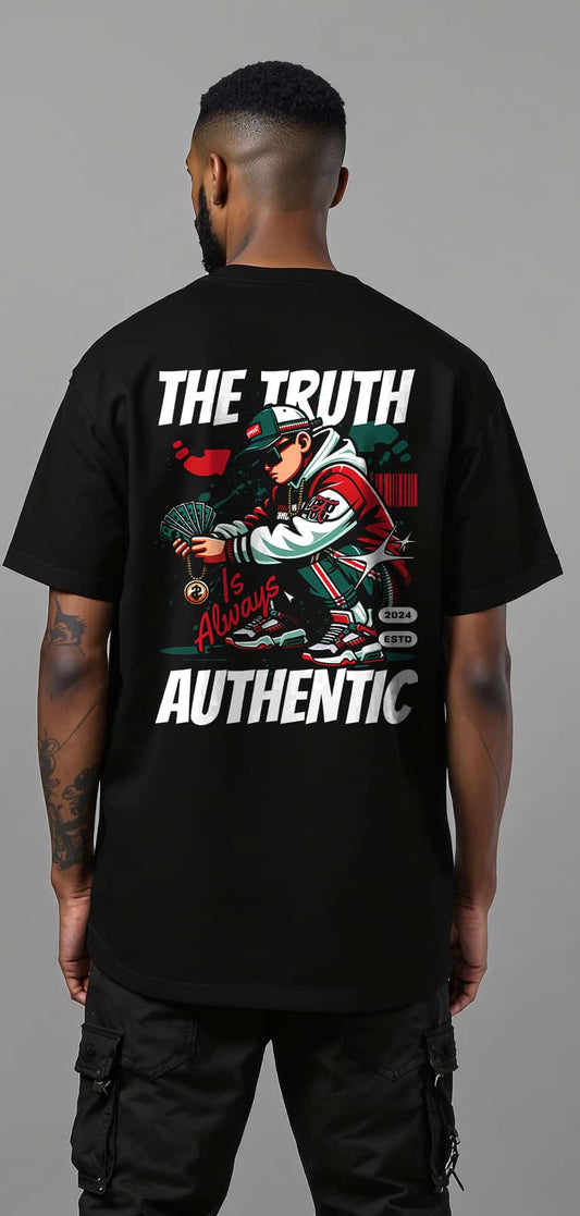 Authentic Truth Unisex Heavy Cotton Tee - Streetwear Graphic T-Shirt