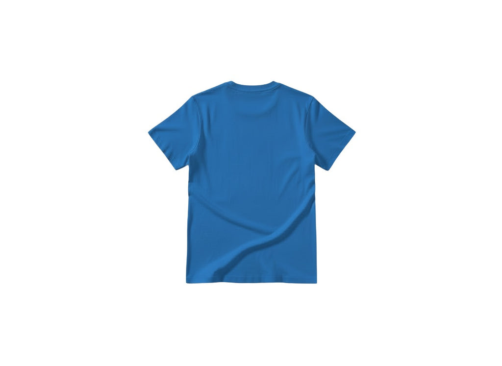 Blue t-shirt on a white background