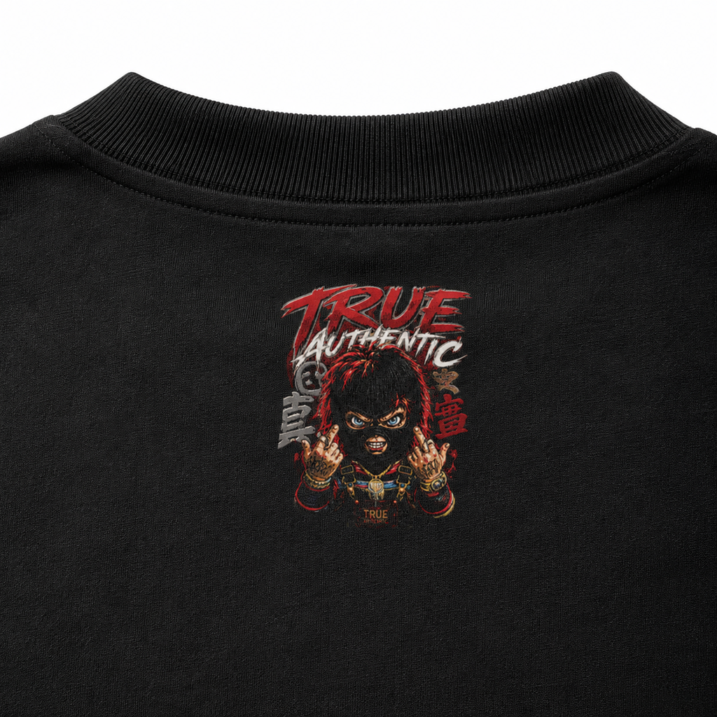 True Authentic Character Ski Mask 305GSM Unisex FOG Earth-Tone 20-Color Drop-Shoulder T-shirt