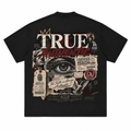 True Authentic Proof Of Identity Tee 305GSM Unisex FOG Earth-Tone 20-Color Drop-Shoulder T-shirt