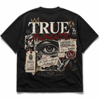 True Authentic Proof Of Identity Tee 305GSM Unisex FOG Earth-Tone 20-Color Drop-Shoulder T-shirt