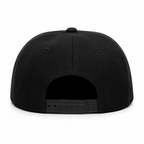 True Authentic Signature Snapback Hat – Black/White Embroidered Logo