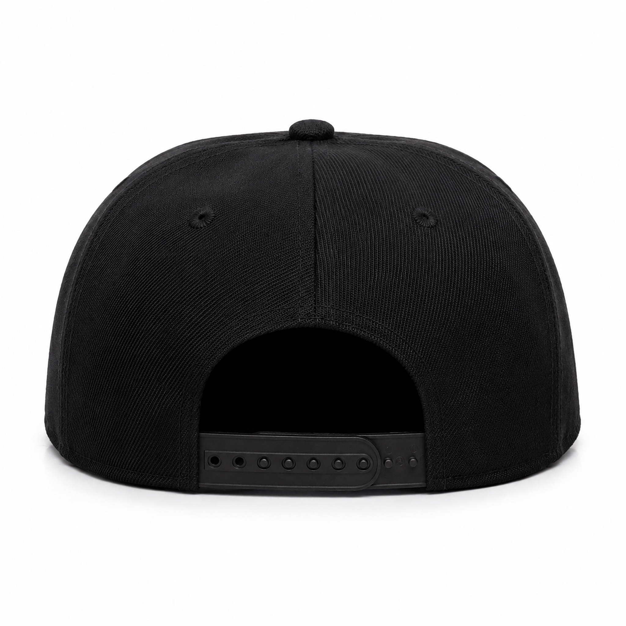 True Authentic Signature Snapback Hat – Black/White Embroidered Logo