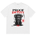 Proof of Identity Bear 300GSM T-Shirt White - Front flat lay