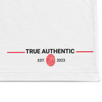 Proof of Identity Bear 300GSM T-Shirt White - Back logo detail