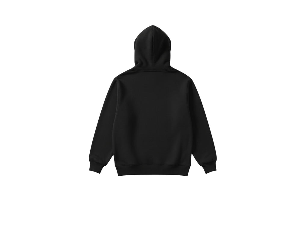 Black hoodie on a white background