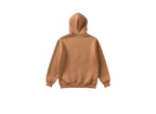 Brown hoodie on a white background