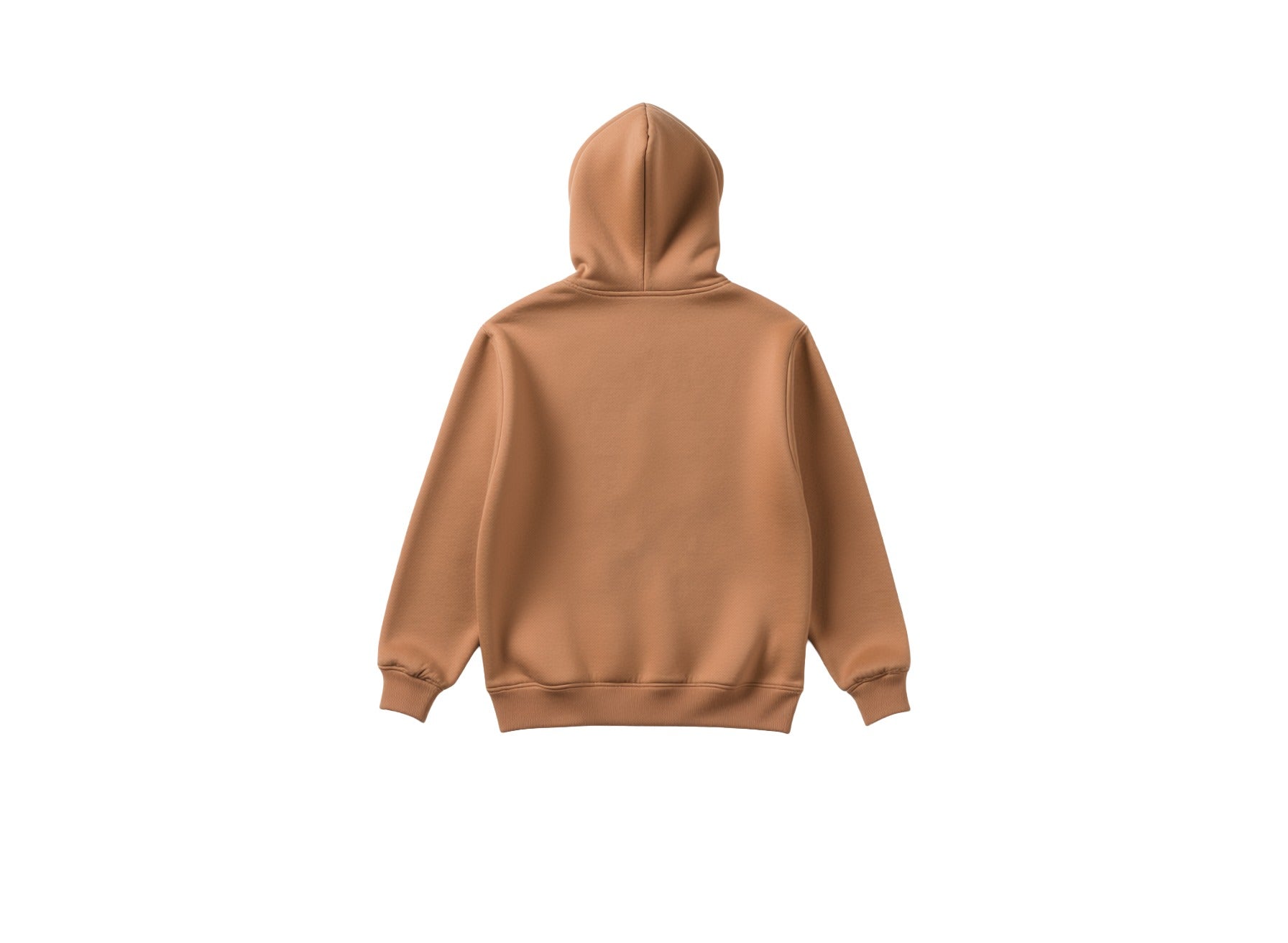 Brown hoodie on a white background