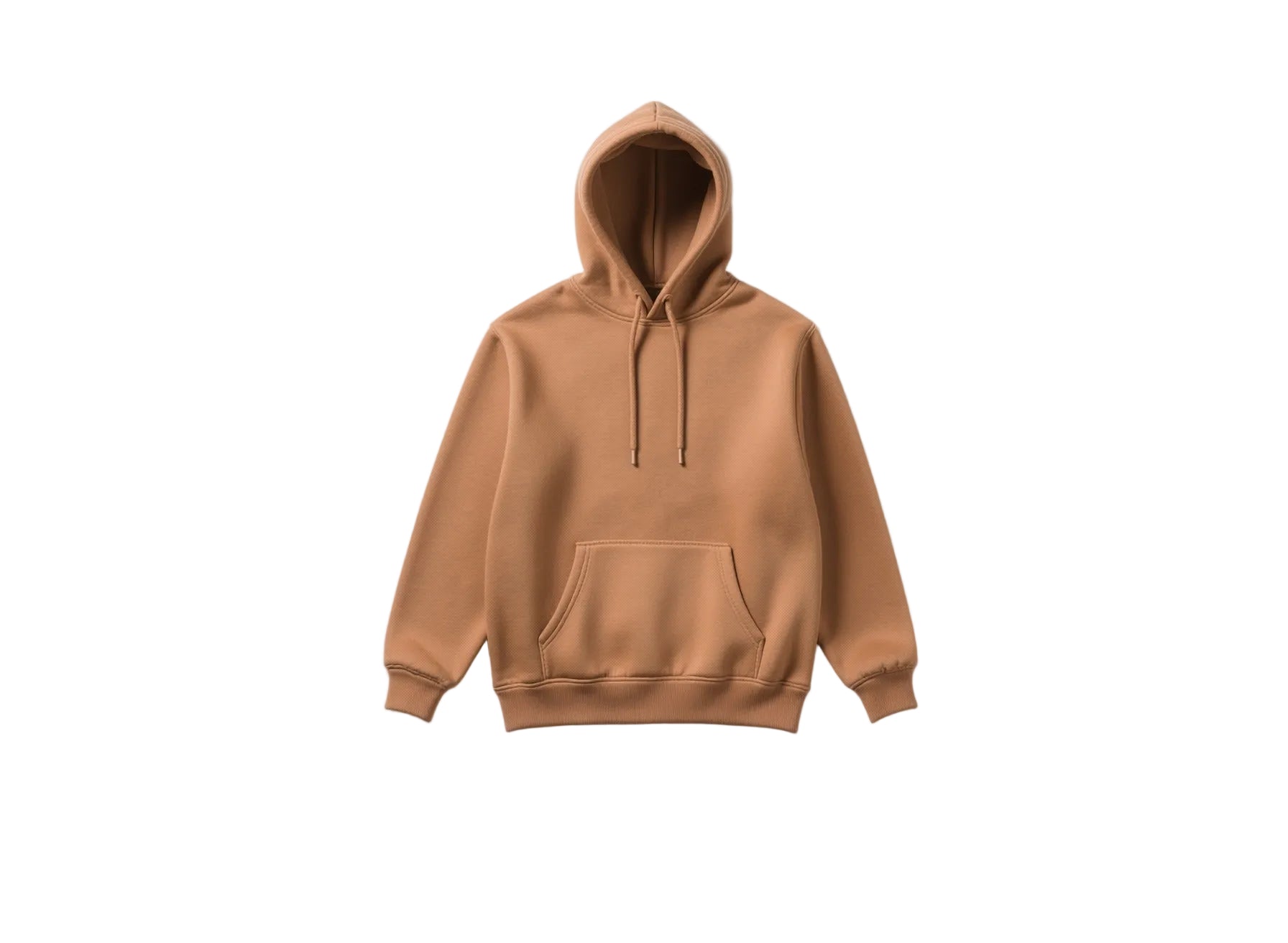 Brown hoodie on a white background