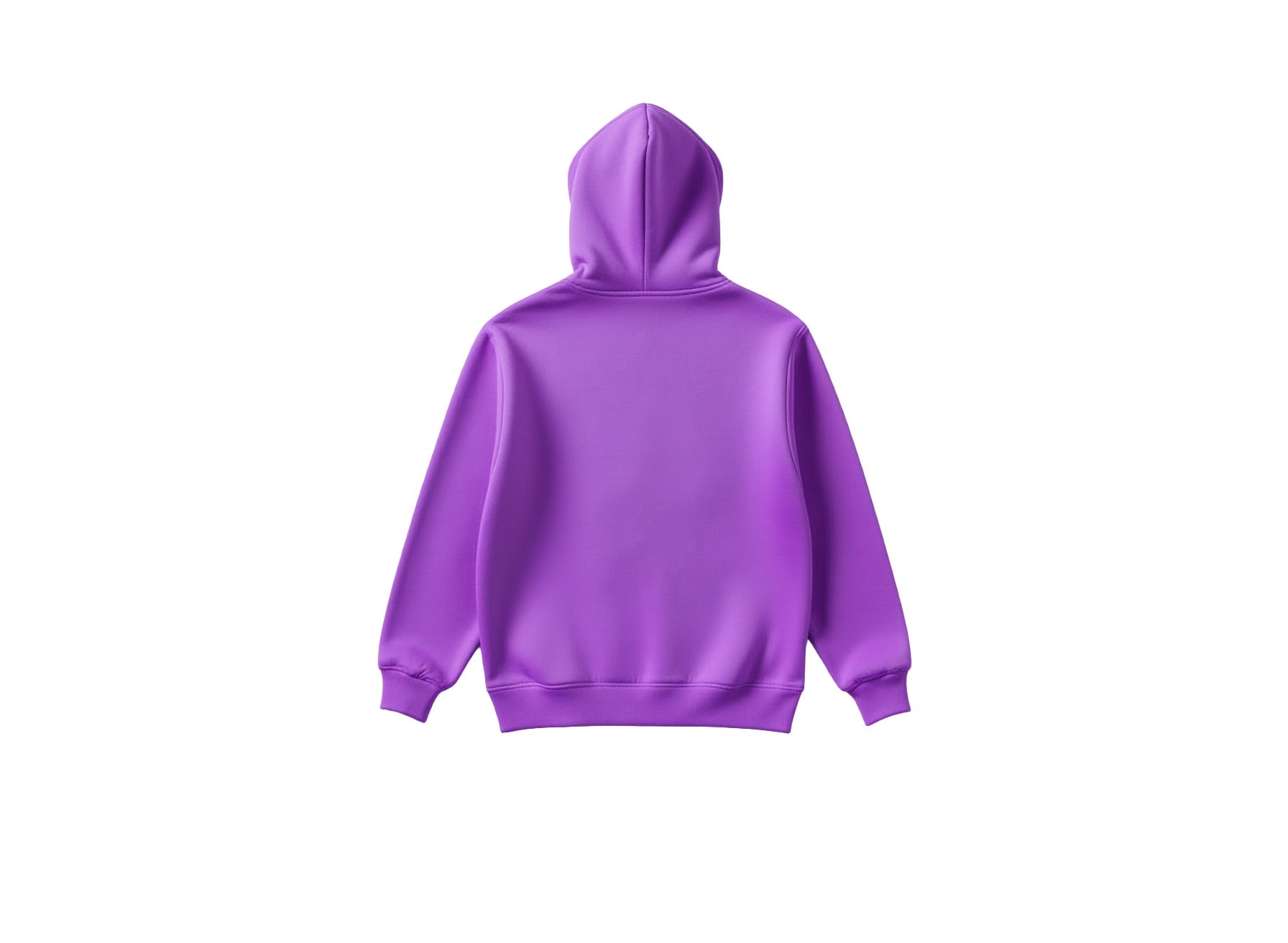 Purple hoodie on a white background