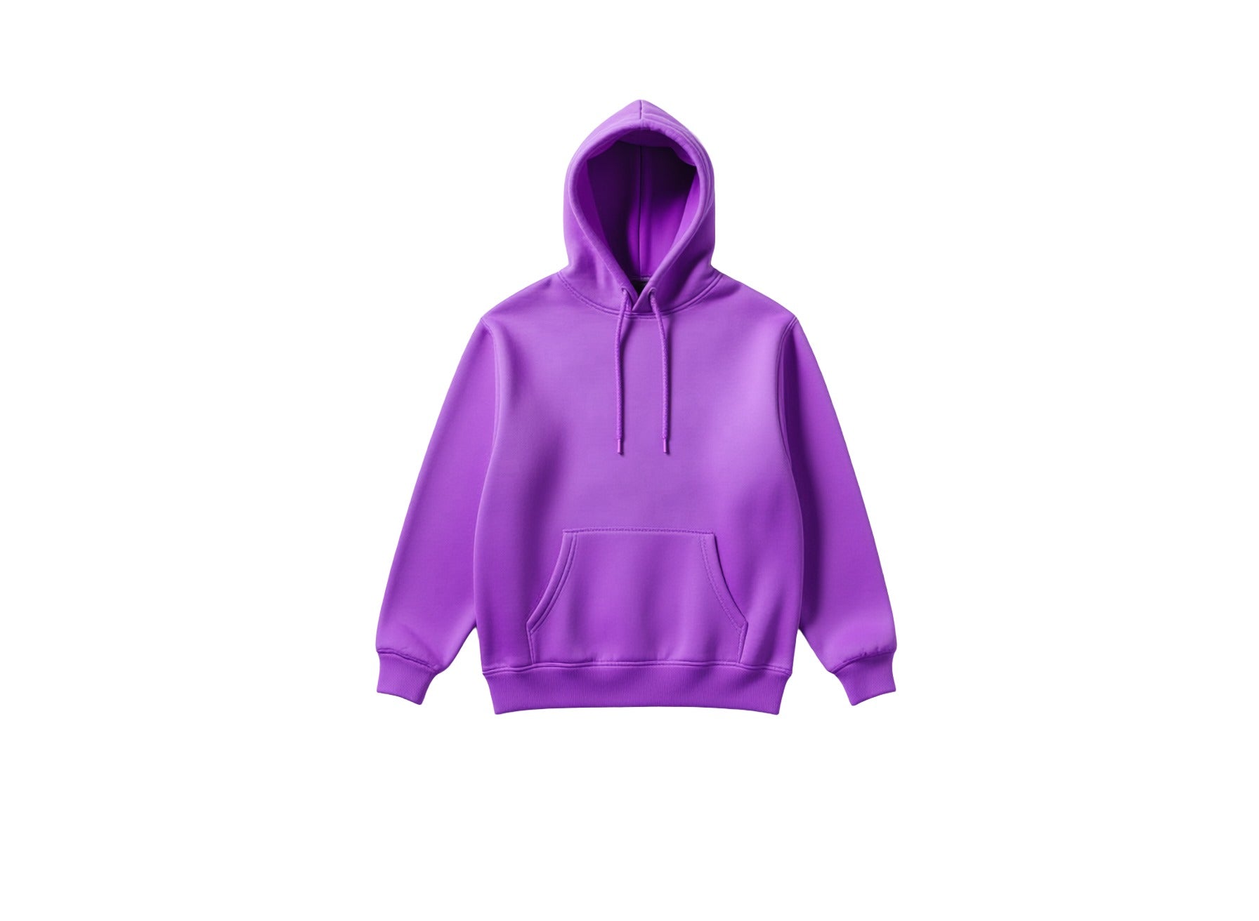 Purple hoodie on a white background