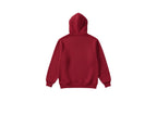 Red hoodie on a white background