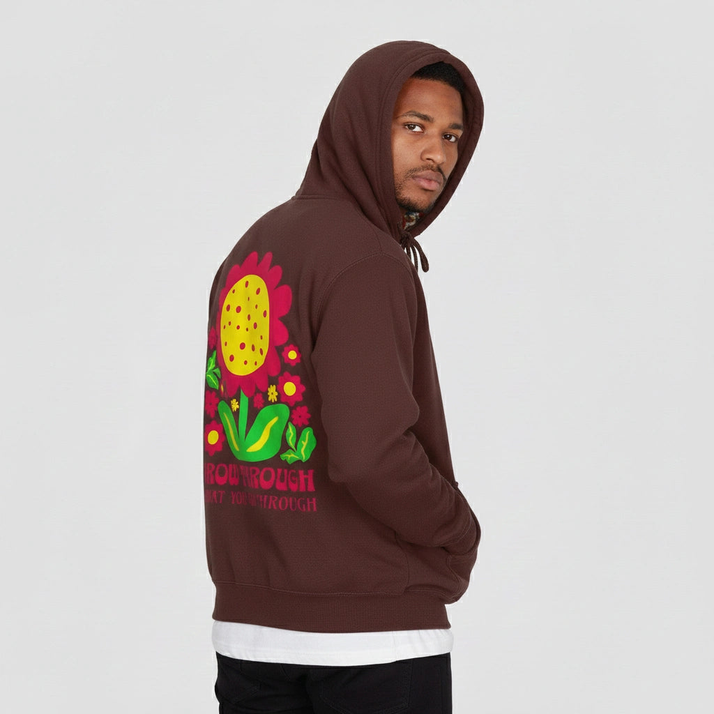 Grow Through What You Go Through( Heavyweight Hoodie 10oz)