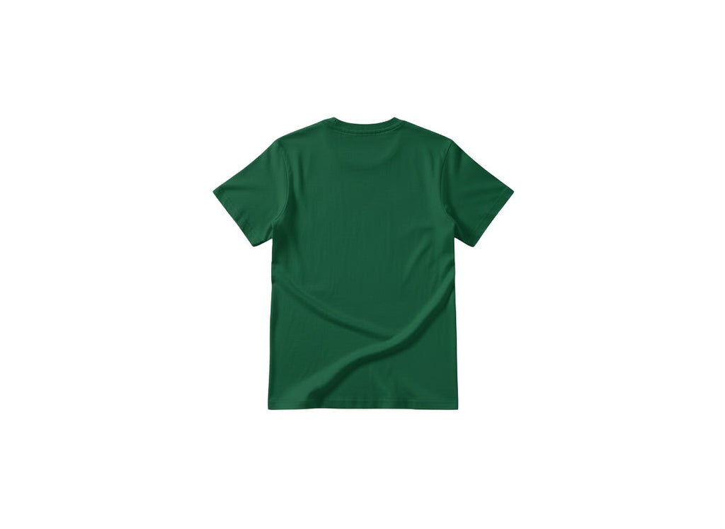 Green t-shirt on a white background