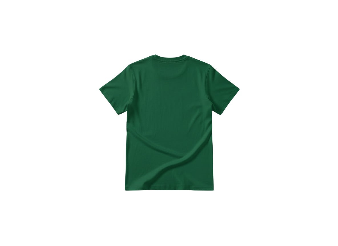 Green t-shirt on a white background