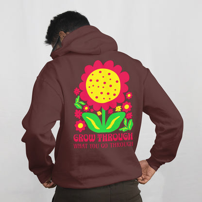 Grow Through What You Go Through( Heavyweight Hoodie 10oz)