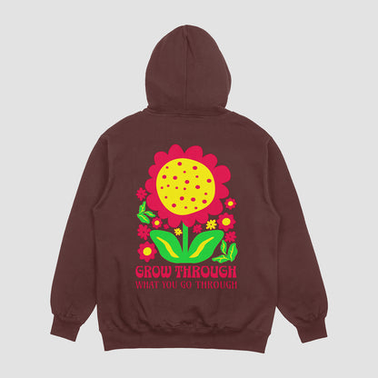 Grow Through What You Go Through( Heavyweight Hoodie 10oz)