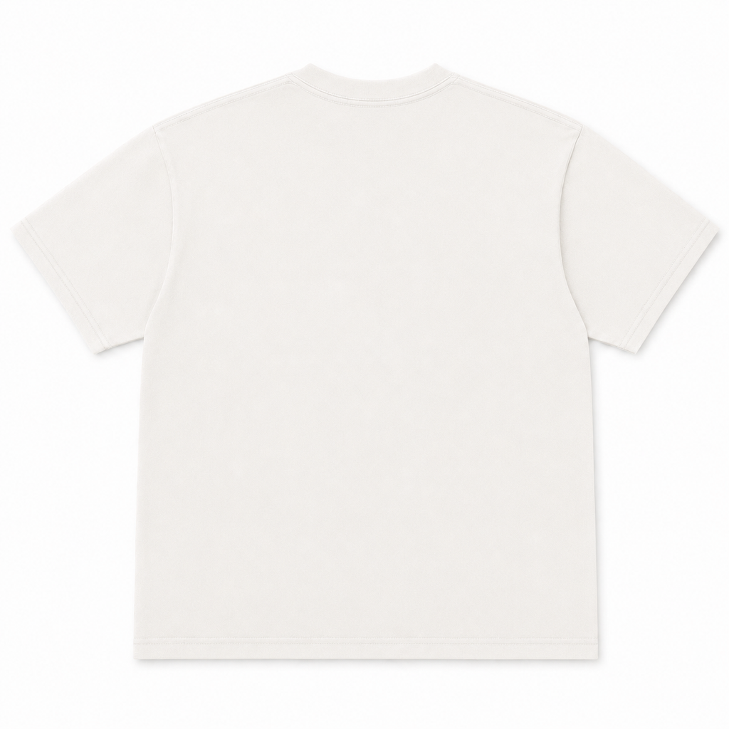Plain white t-shirt on a white background