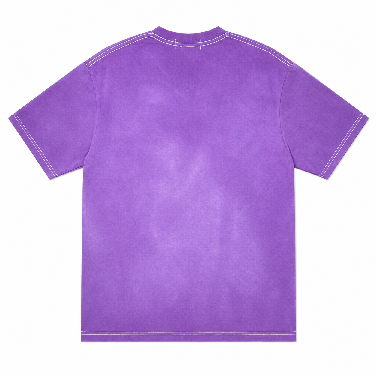 Purple t-shirt on a white background