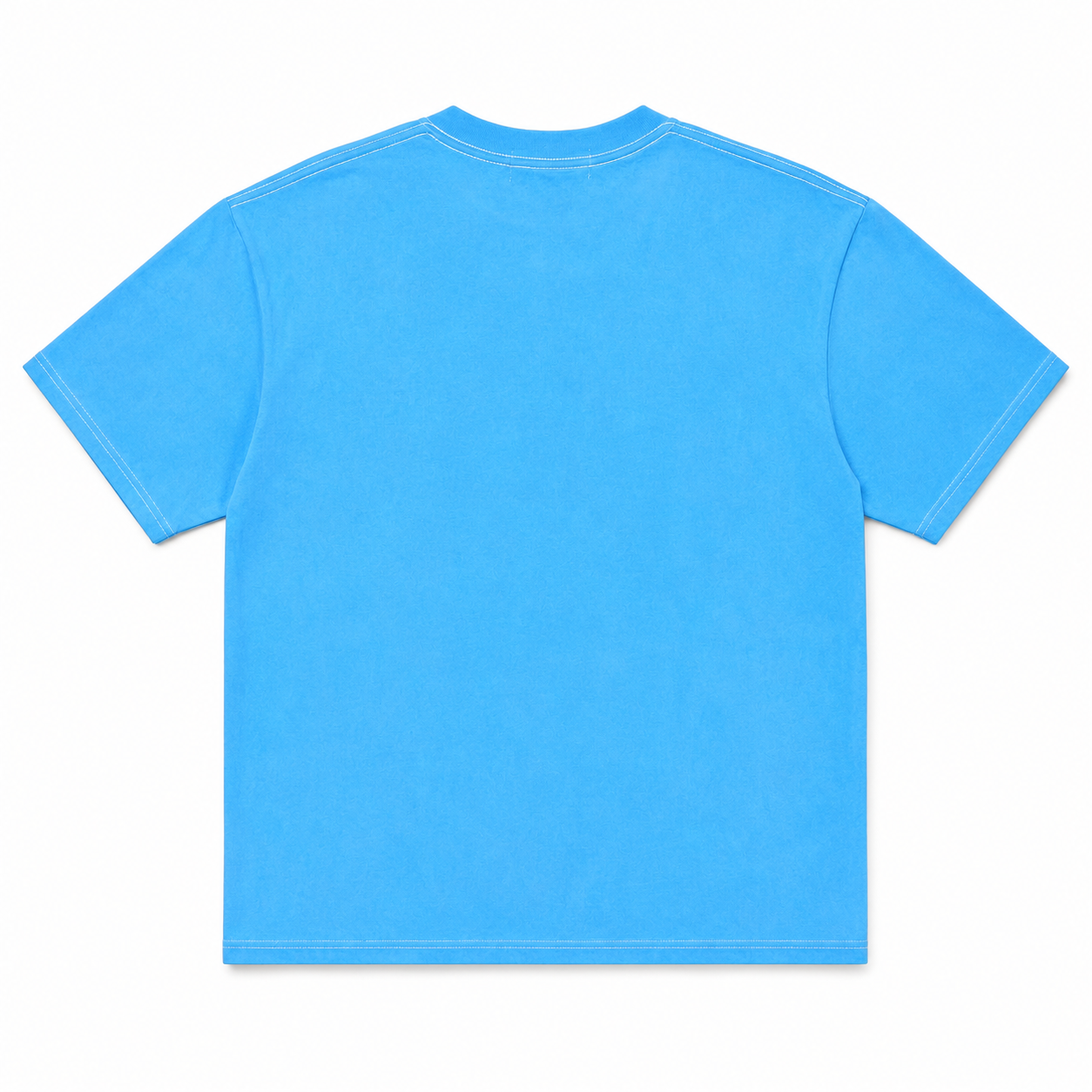 Blue t-shirt on a white background