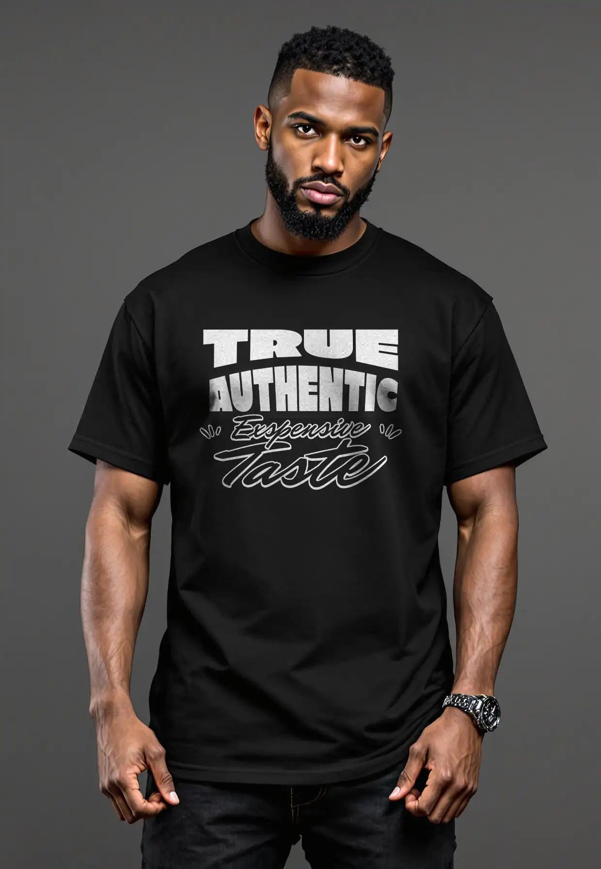 TRUE AUTHENTIC “Taste” Unisex Classic Tee – Bold Graphic T-Shirt for Effortless Casual Style