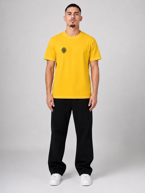 TRUE AUTHENTIC LEMON Luxury Streetwear T-Shirt with 2-Inch Rubber Chest Logo — product image 1