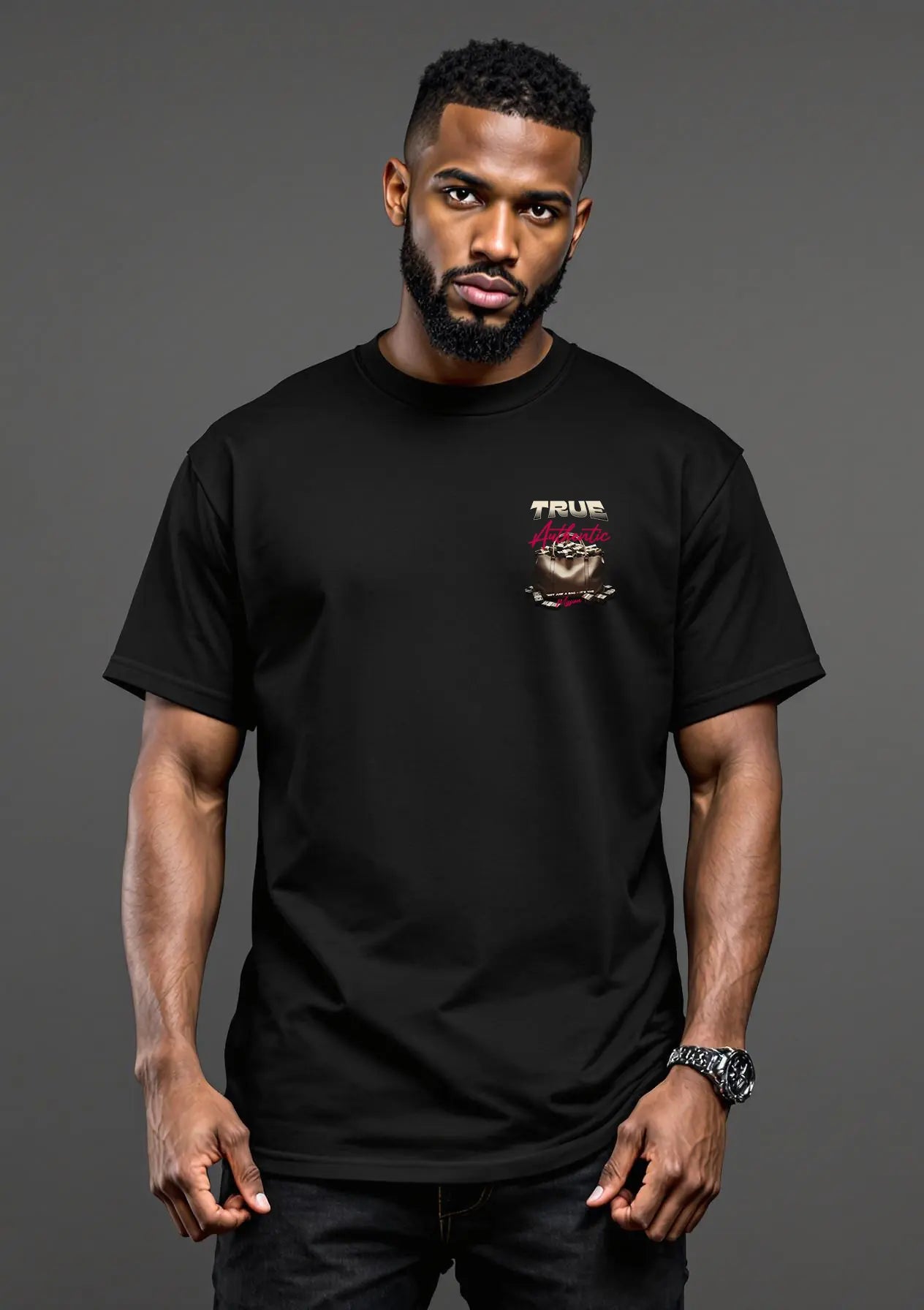 True Authentic NOT JUST A BAG IT'S THE MISSION Graphic Men's Heavyweight Tee