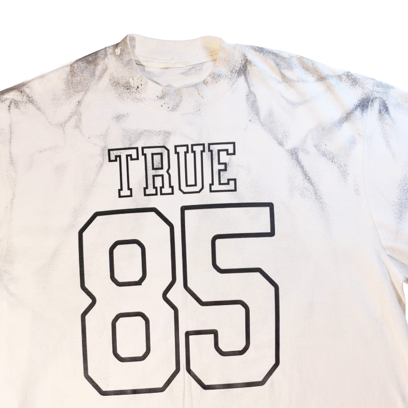 True Authentic Distressed Oversized Jersey Tee Heavyweight Tee 7.5oz