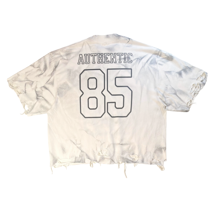 True Authentic Distressed Oversized Jersey Tee Heavyweight Tee 7.5oz