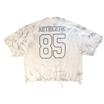 True Authentic Distressed Oversized Jersey Tee Heavyweight Tee 7.5oz